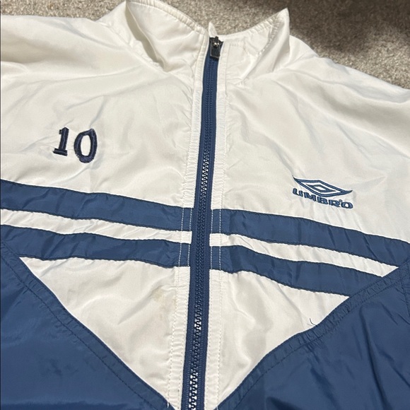 Vintage Umbro Blue White Track Jacket - Picture 2 of 4
